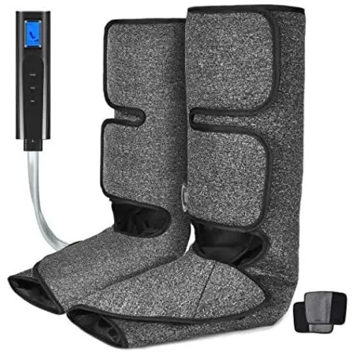 Foot and Calf Massager with Heat, Leg Air Massager for Circulation and Relaxation with Hand-held Controller 6 Modes 3 Intensities (with 2 Extensions) Foot and Calf Massager with Heat, Leg Air Massager for Circulation and Relaxation with Hand-held Controller 6 Modes 3 Intensities (with 2 Extensions)