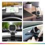Polaroid Car Dashboard Cell Phone Holder – Universal Magnetic Mount to Hold Any Smartphone – Works with Apple iPhone 11 Pro Max X XS XR, Samsung Galaxy, Google Pixel, and All Popular Devices – Black
