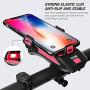 Roeam 4 in 1 Multifunctional Bike Light Bicycle Horn Lamp with Mobile Phone Bracket 250 Lumen Bike Flashlight Bike Horn Phone Holder Power Bank Bicycle Front Light USB Rechargeable Cycling Headlight