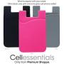 Cell Phone Wallet by Cellessentials: (for Credit Card & Id) | Works with Almost Every Phone | iPhone, Android & Most Smartphones | 3 Pc Pack (Black, Grey & Pink)