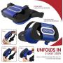 VIOTEK Spectre Folding Virtual Reality VR Headset Phone Accessory - Lightweight Glasses with Collapsible Case for Samsung Apple iPhone LG HTC Motorola Nokia Google Pixel and More!
