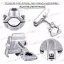 HTTMT ET-PH001- Adjustable Motorcycle Bike Handlebar Mounting Phone Holder Bracket 4-6" Mobile