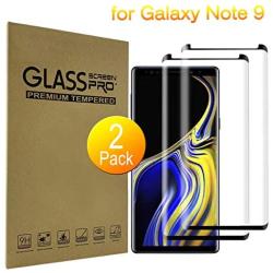 Galaxy Note 9 Screen Protector, [HD Clear][9H Hardness] [Full Coverage] [Bubble-Free][Case Friendly] Tempered Glass Screen Protector for Samsung Galaxy Note 9