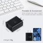 Fast Charge 3.0 USB Charger, Pofesun 4Pack 30W QC 3.0 USB Wall Charger Adapter Adaptive Fast Charging Block Compatible Samsung Galaxy S10 S9 S8 Plus S7 S6 Note 8 9 10,iPhone,LG,Wireless Charger-Black