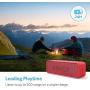 Anker Soundcore 24-Hour Playtime Bluetooth Speaker with 10W Limited Output, Stereo Sound, Rich Bass, 66 ft Bluetooth Range, Built-in Mic. Portable Wireless Speaker for iPhone, Samsung, and More - Red