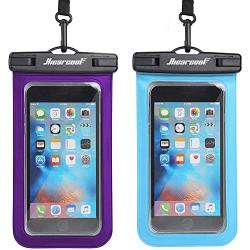 Hiearcool Universal Waterproof Case,Waterproof Phone Pouch Compatible for iPhone 11 Pro Max XS Max XR X 8 7 6S Plus Samsung Galaxy s10/s9 Google Pixel 2 HTC Up to 7.0"，IPX8 Cellphone Dry Bag -2 Pack