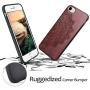 YFWOOD Compatible for iPhone 8 Case Wood, Natural Real Wood Carving Pattern Slim Bumper Anti Scratch Durable Flexible Protective Case for iPhone 7/8 iPhone SE 2020 4.7 Inch