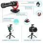 Alilong Smartphone Video Microphone Kit, Shotgun Mic Rig with Shock Mount, Tripod Compatible with iPhone Xs 11 8 7 6 Samsung Android etc. Phones DSLR Camera for Filmmaking YouTube TIK Tok Vlogging