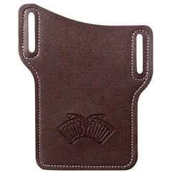 EASYANT PU Leather Cell Phone Holster Universal Case Sheath with Belt Hole Coffee