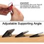 Attom Tech Transparent Phone Ring Holder Grip 360 Degree Free Rotation, Clear Cell Phone Finger Ring Kick-Stand for - for iPhone X 8 7 Plus 6S 6 5s 5 SE, Galaxy S9 S8 S7 S6 Edge, Note 8 5 4 2 (Black)