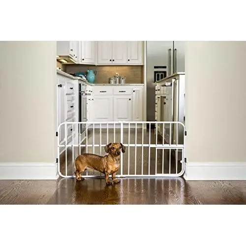Carlson Pet Products Lil Tuffy Expandable Gate with Small Pet Door Carlson Pet Products Lil Tuffy Expandable Gate with Small Pet Door