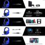 SADES Stereo Gaming Headset -Spirits- Headphones with Noise-Reduction Microphone & Control-Remote for PC Computers Laptop PS4 New Xbox One Cellphones Tablets - Blue