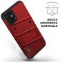 Zizo Bolt Cover - Case for iPhone 11 with Military Grade + Glass Screen Protector & Kickstand and Holster (Red/Black)