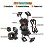 visnfa New Bike Phone Mount with Stainless Steel Clamp Arms Anti Shake and Stable 360° Rotation Bike Accessories/Bike Phone Holder for Any Smartphones GPS Other Devices Between 4 and 7 inches