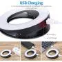 (2020 Upgraded New) Selfie Ring Light, 3 Lighting Modes Rechargeable Clip on Selfie Fill Light, Adjustable Brightness Phone Camera Circle Light for iPhone X Xr XsMax 11 Pro Android iPad Laptop(Black) (2020 Upgraded New) Selfie Ring Light, 3 Lighting Modes Rechargeable Clip on Selfie Fill Light, Adjustable Brightness Phone Camera Circle Light for iPhone X Xr XsMax 11 Pro Android iPad Laptop(Black)