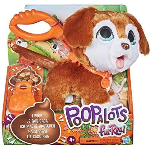 furReal Poopalots Big Wags Interactive Pet Toy, Connectible Leash System, Ages 4 and Up