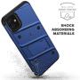 Zizo Bolt Cover - Case for iPhone 11 with Military Grade + Glass Screen Protector & Kickstand and Holster (Blue/Black)