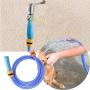 IN HAND Handheld Shower Sprayer Rinser, No Installation Slip-on Dog & Cat Bathing Tool Pet Shower Attachment Hose for Shower and Sink, 7 Foot Hose-Stretch Fits Most Faucets