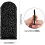 Finger Sleeves for Gaming, [12 Pack] Mobile Game Controller Finger Sleeve Sets Finger Cot Smooth Thin Anti-Sweat Breathable for Mobile Games, Compatible with iPhone/iPad/Android Phone and Tablet