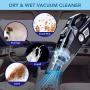 Car Vacuum Cleaner with Air Compressor 4 in 1 Multifunctional High Power 120W Air Compressor Tire inflator Handheld Car Vacuum High Power 5500PA Handheld Vacuum w/Light, 10 FT Power Cord, for Wet/Dry