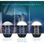 BroElec Bug Zapper Camping Lamp, Tent Light Bulb Portable Led and Emergency Lantern with Waterproof Mosquito Repellent Fly Killer USB 2200mAh Rechargeable Battery for Indoor Outdoor Backpacking Black