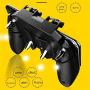 Mobile Gaming Grip, Mobile Game Controller,with Six-Finger Linkage for PUBG/Fortnite/Rules of Survival Gaming Grip, Suitable for 4.7-6.5 inch Android iOS Phone