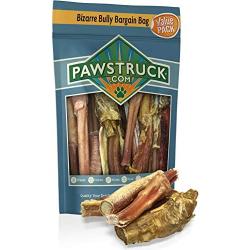 Pawstruck “Bizarre” Bully Sticks for Dogs (5" to 7" Sticks, 8oz. Bag) Eco-Conscious, Bulk, Natural & Odorless Bullie Bones Made for K9 & Puppies - Long Lasting Chew by USA Company