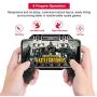 ESTORM PUBG Mobile Game Controller-2 in 1 Gaming Grip,L2R2 Sensitive Trigger Buttons and Joystick for Shooting/Sight/Probe,Back Phone Holder(Black)