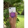 Gorgeous Agate Crystal Druzy Quartz Phone Grip Phone Holder for Smart Phones and Tablets (Purple)