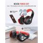 Mpow 059 Bluetooth Headphones Over Ear, Hi-Fi Stereo Wireless Headset, Foldable, Soft Memory-Protein Earmuffs, w/Built-in Mic Wired Mode, for Online Class, Home Office, PC/Cell Phones/TV