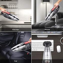 Audew Cordless Handheld Vacuum, Upgraded Hand Vacuum Cordless Rechargeable Pet Hair Vacuum, Car Vacuum Cleaner for Home and Car Cleaning