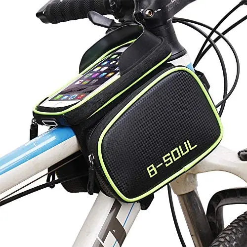 AIXIN B-Soul Bike Tube Frame Bag Saddle Bag Touchscreen Phone Bag 6.2Inch Cellphone Bicycle Riding Bag Waterproof AIXIN B-Soul Bike Tube Frame Bag Saddle Bag Touchscreen Phone Bag 6.2Inch Cellphone Bicycle Riding Bag Waterproof