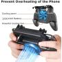 Mobile Game Controller for PUBG Mobile Controller L1R1 Mobile Game Trigger Joystick Gamepad for 4-6.5" iOS & Android Phone(W10 Update) (Upgraded Version 2000mAh)