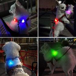 LaRoo LED Dog Tag Light,3 Flashing Model Bright Waterproof Dog Collar Light,Safety Light for Dog Walks & Outdoor Sport.