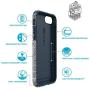 Speck 79990-5757 Presidio Inked Cell Phone Case for iPhone 7 - ShiboriTile Blue Matte/Marine Blue