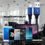 PLmuzsz USB C Cable 5Pack (3/6/10FT) Type C Charger Cable,Nylon Braided Fast Charging Aluminum Housing Compatible with Samsung Galaxy,Google Pixel,LG,Huawei, TCL and Other USB Type c Cable Device Blue PLmuzsz USB C Cable 5Pack (3/6/10FT) Type C Charger Cable,Nylon Braided Fast Charging Aluminum Housing Compatible with Samsung Galaxy,Google Pixel,LG,Huawei, TCL and Other USB Type c Cable Device Blue