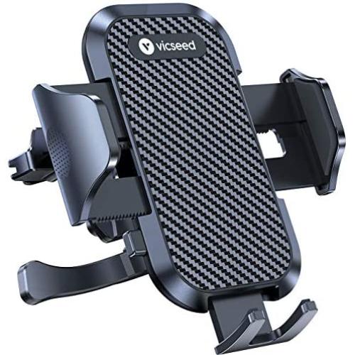 VICSEED 2020 Upgrade Ultra Stable Car Phone Mount Easy Clamp Universal Car Phone Holder Air Vent Cell Phone Holder for Car Fits for iPhone SE 11 Pro XS Max XR Galaxy S20 S20+ Note 20 10 10+ All Phones