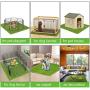 LOOBANI Dog Playpen Flooring Artificial Grass Mat, Waterproof and Non- Slip, Whelping Pads for Puppy Enclosure, Pen, Exercise, Cage, Crate, Kennel, Fence, House