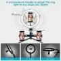 10" Selfie Ring Light with Tripod Stand and Phone Holder Camera Ringlight for Photography,YouTube,Makeup,Live Stream,Video Shooting with iPhone Android 10" Selfie Ring Light with Tripod Stand and Phone Holder Camera Ringlight for Photography,YouTube,Makeup,Live Stream,Video Shooting with iPhone Android