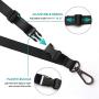 Phone Lanyard Universal Crossbody Cell Phone Lanyards Multifuctional Nylon Patch Adjustable Shoulder Neck Strap Compatible with Most Smartphones(Pure Black)