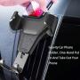 Ebow Air Vent Phone Holder Gravity Reaction Car Mobile Phone Holder Clip Type Air Vent Monut for All GPS Smart Phone (Black)