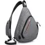 KAKA Sling Bag, Crossbody Backpack Canvas Waterproof Daypack Casual Shoulder Bag Traveling Hiking Camping for Men and Women (LARGER GRAY) KAKA Sling Bag, Crossbody Backpack Canvas Waterproof Daypack Casual Shoulder Bag Traveling Hiking Camping for Men and Women (LARGER GRAY)