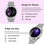Yocuby V2 Smart Watch for Women, Fitness Tracker Compatible with iOS Android Phone, Sport Activity Tracker with Sleep/Heart Rate Monitor/Find My Phone/Physiological Reminder (Silver)