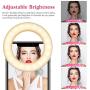 Selfie Ring Light, YBLNTEK Led Circle Light Cell Phone Ring Light Clip Rechargeable Ring Light with 40 LEDs for Phone Camera Photography Video