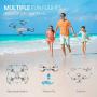 SNAPTAIN A10 Mini Foldable Drone with 720P HD Camera FPV WiFi RC Quadcopter w/Voice Control, Gesture Control, Trajectory Flight, Circle Fly, High-Speed Rotation, 3D Flips, G-Sensor, Headless Mode