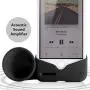 Bone Acoustic Sound Amplifier Phone Stand Audio Dock Portable Speaker Desktop Cradle for iPhone 11 & 11 Pro Max, XR & XS Max, iPhone 8 7 6 6s Plus ONLY Bare Phone, Horn Stand Series - Black (Large) Bone Acoustic Sound Amplifier Phone Stand Audio Dock Portable Speaker Desktop Cradle for iPhone 11 & 11 Pro Max, XR & XS Max, iPhone 8 7 6 6s Plus ONLY Bare Phone, Horn Stand Series - Black (Large)