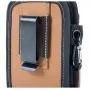 Dickies 2-Compartment Large Phone Pouch, Universal-fit Steel Clip for Tool Belt, Security Strap Over Phone, Carabiner for Quick-Clip Key Storage