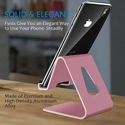 COOLOO Cell Phone Stand,【2 Pack】 Mobile Phone Anti-Skid Holder, Cradle, Dock Compatible Android Smartphone, Phone 11 Pro Xs Max Xr X 8 7 6 6s Plus 5s, Accessories Desk - Rose Gold