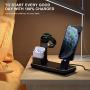 YoFeW 3 in 1 Charging Station for Apple Watch,iPhone and Airpods, Charger Stand Compatible with iwatch Series 5/4/3/2, iPhone 11 Pro Max/Xs/X Max/XR/X/8/8Plus/7/7 Plus, Airpods pro(Upgraded)