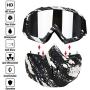 Freehawk Motorcycle Goggle Mask - Motorcycle Glasses with Detachable Mask for Desert Offroad Riding/Skiing/Snowmobile/Cycling/Halloween/Costume Ball